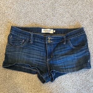 Abercrombie & Fitch Dark Blue Denim Shorts